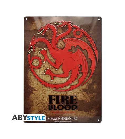 Game of thrones metal sign 